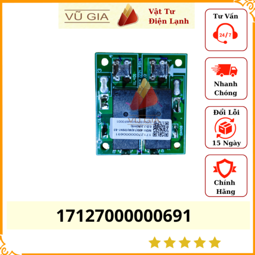 Rơ le quạt dàn nóng Midea 17127000000691 / MDV-400(14)W/DSN1-830.D.2.2 / V4+K