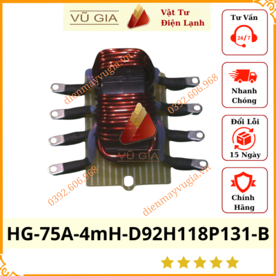 Bộ lọc nguồn Midea 11201106001400 / HG-75A-4mH-D92H118P131-B / VX