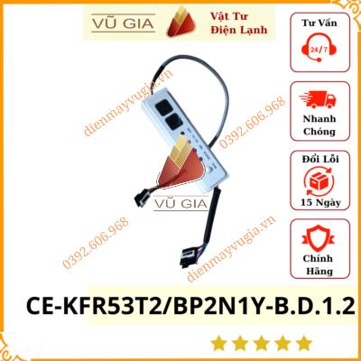 Hiển Thị điều khiển hiển thị Midea 17223000002836 / CE-KFR53T2/BP2N1Y-B.D.1.2 / IDU VRF BA5
