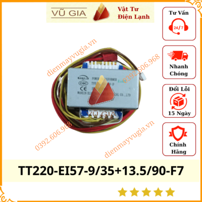 Máy biến áp Midea 1203103000044 / TT220-EI57-9/35+13.5/90-F7 / VX