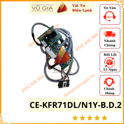Hộp hiển thị điều khiển dàn lạnh Midea 17122700001095 / CE-KFR71DL/N1Y-B.D.2 / IDU